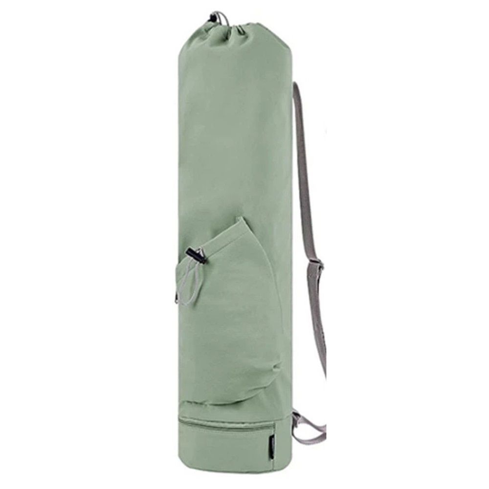 Yoga Mat Bag with Water Bottle Pocket and Bottom Wet Pocket, Exercise Yoga Mat Carrier Multi-Functional Storage Bag,（green） - Image 1