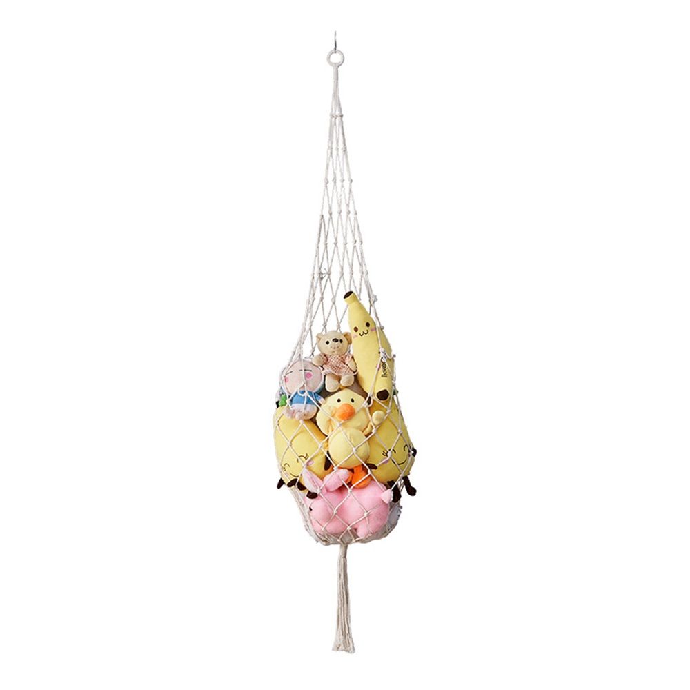 Novel Stuffed Animal Net or  Toy Display Perfect for The Tiny Space in Corner,Wall Ceiling Hanging Net, Stuffies Animal Storage for Kid Room Bedroom Playroom Decor - Image 1