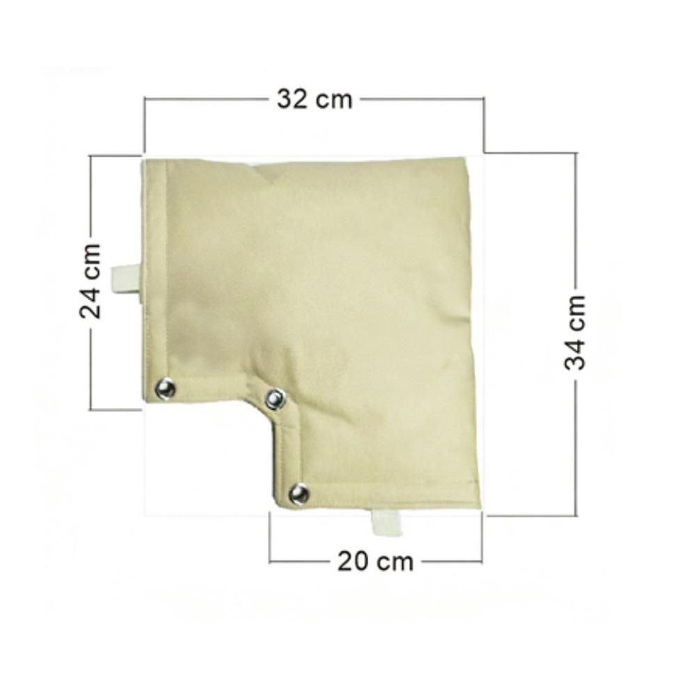 Outdoor Backflow Preventer Cover, Pipe Insulated Pouch for Freeze Protection, Winter Thicken Fabric Sprinkler Valve Insulation Cover for Outside Irrigation Pipe & Water Well Pump (khaki) - Image 5