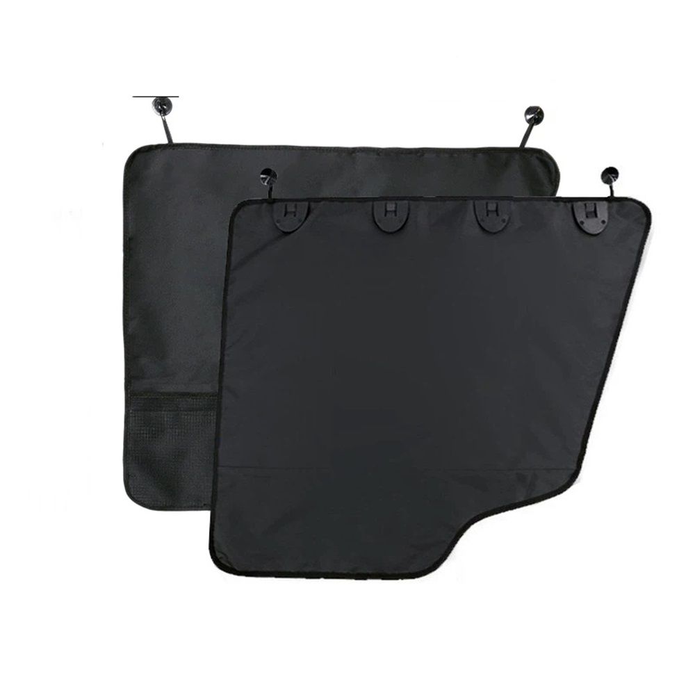 2 Pack Extra Big & Thick Anti Pet Scratching Waterproof Vehicle Door Covers Guard Truck Interior Panel Safe SUV Universal  Black - Image 1