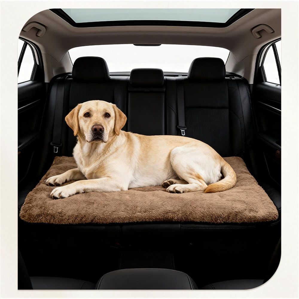 Self Warming Cat Bed Pad Self Heating Pet Mat Warmer Bed Mat for Feral and Indoor Washable Thermal Pet Kennel Pad with Anti-Slip Bottom(Brown,M 45*70*5cm) - Image 3
