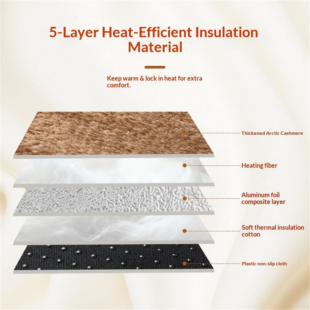Self Warming Cat Bed Pad Self Heating Pet Mat Warmer Bed Mat for Feral and Indoor Washable Thermal Pet Kennel Pad with Anti-Slip Bottom(Brown,M 45*70*5cm) - Image 4