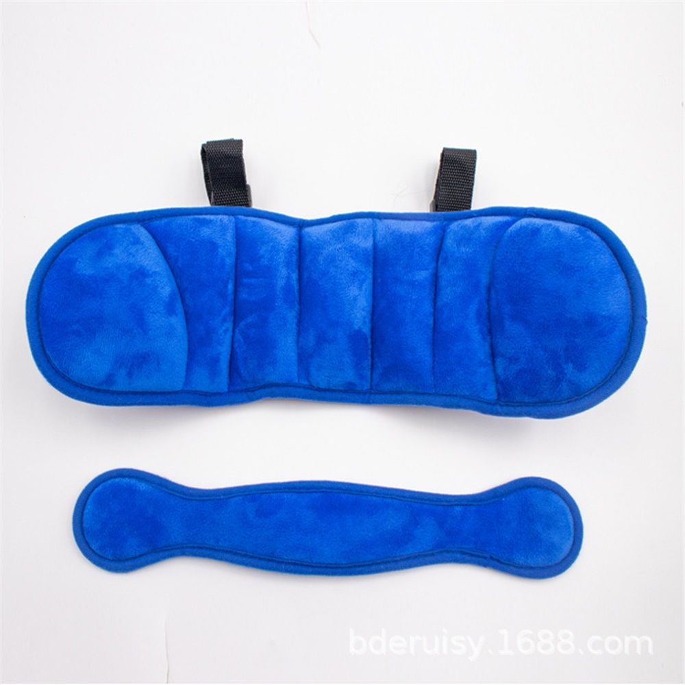 Baby car seat head support, car seat baby stroller baby head support, safety car seat neck pressure reducing head pillow, baby sleeping sling (blue) - Image 1