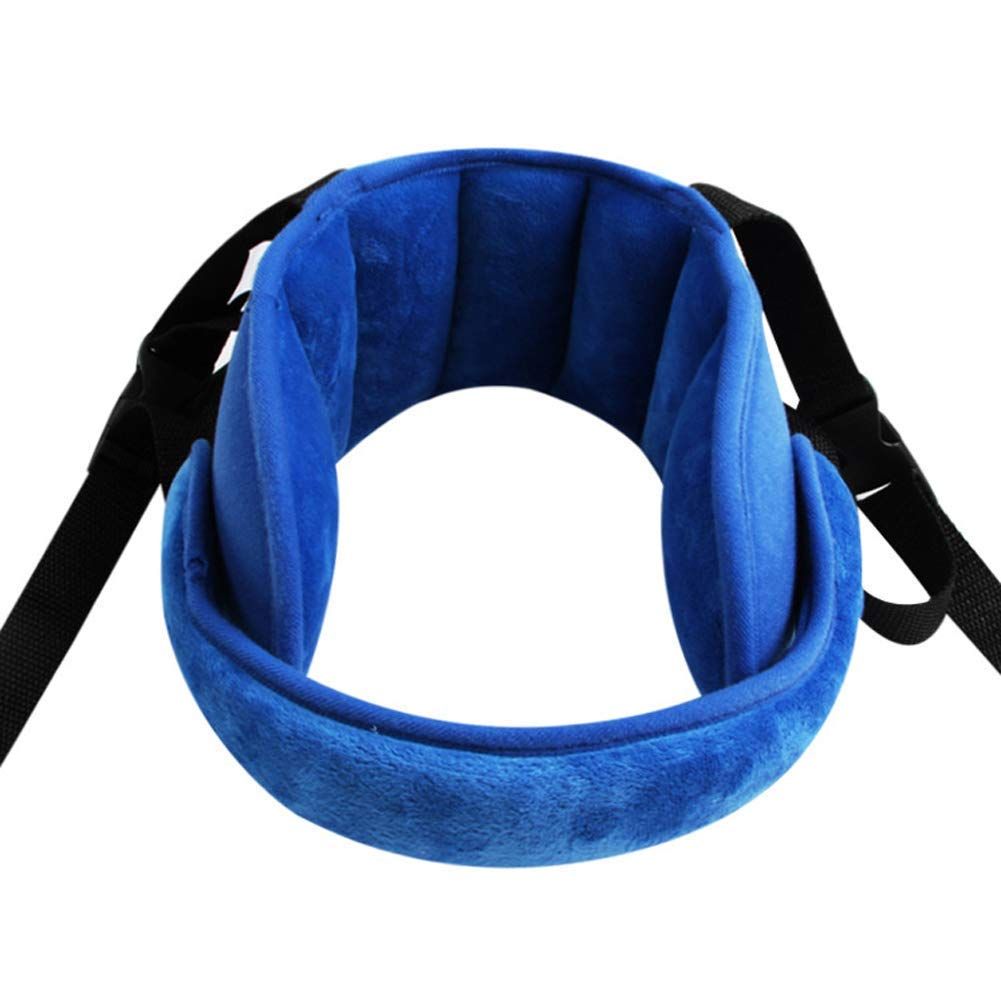 Baby car seat head support, car seat baby stroller baby head support, safety car seat neck pressure reducing head pillow, baby sleeping sling (blue) - Image 2