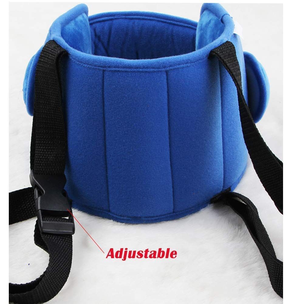 Baby car seat head support, car seat baby stroller baby head support, safety car seat neck pressure reducing head pillow, baby sleeping sling (blue) - Image 4