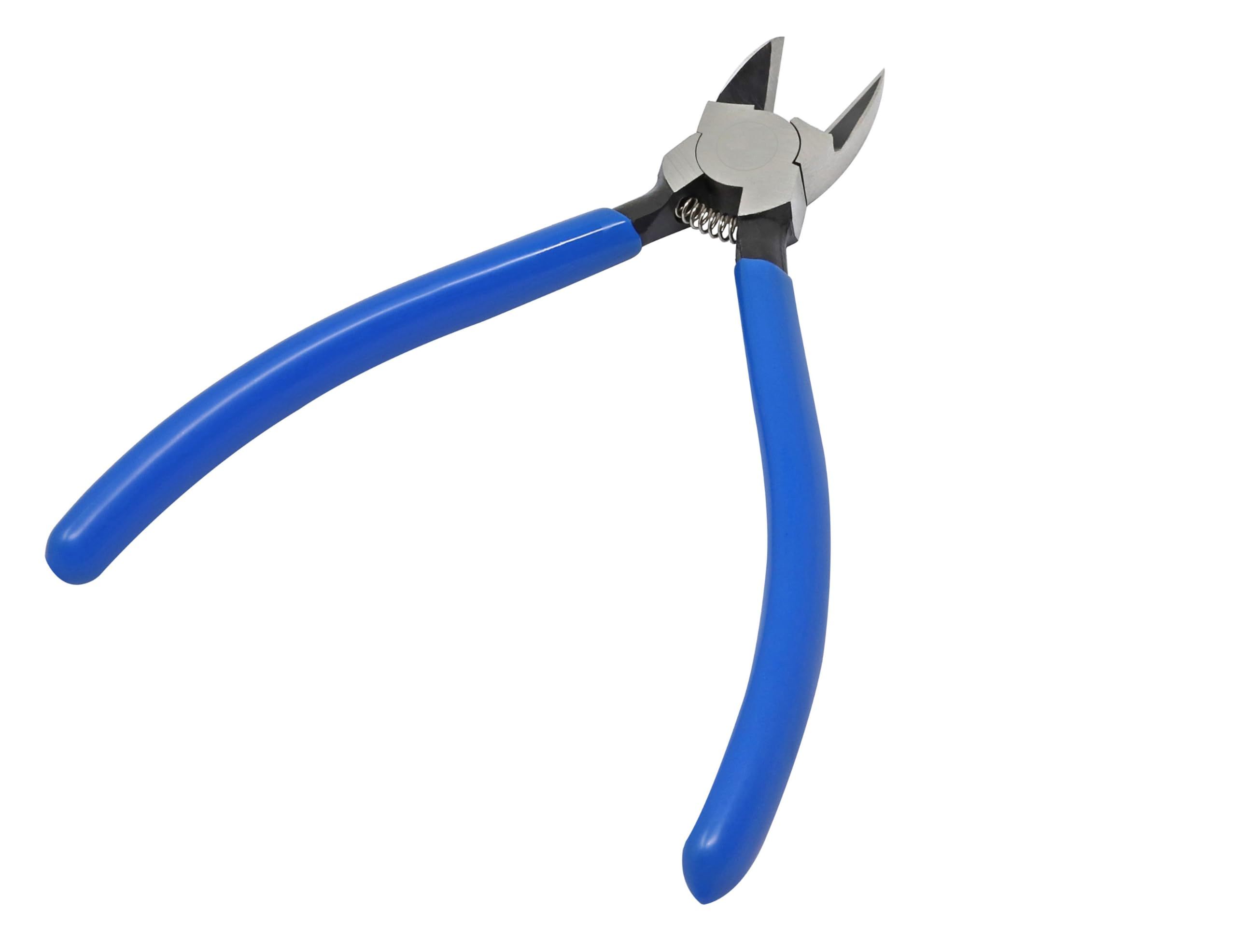 5inch Blue Diagonal Flush Wire Cutting Pliers Side Cutters Pliers  Wire Cutters for Clean Cut and Cutting Needs - Image 2