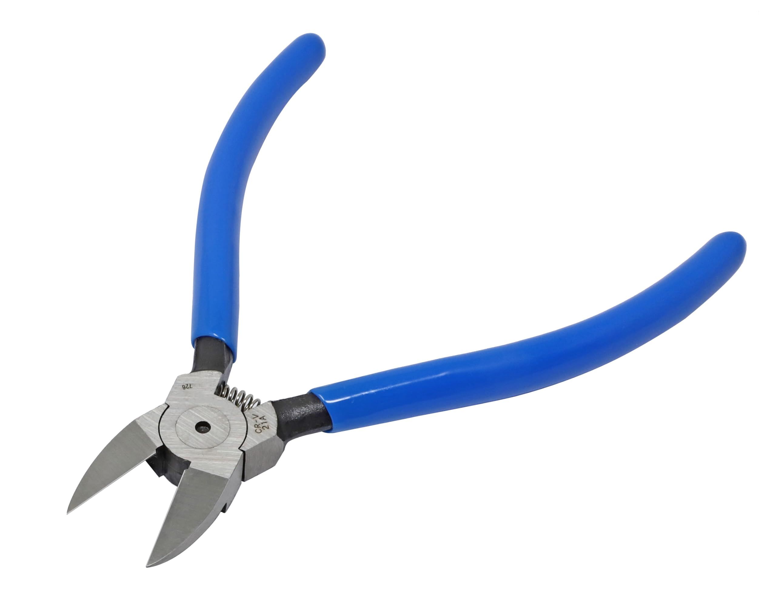 5inch Blue Diagonal Flush Wire Cutting Pliers Side Cutters Pliers  Wire Cutters for Clean Cut and Cutting Needs - Image 3