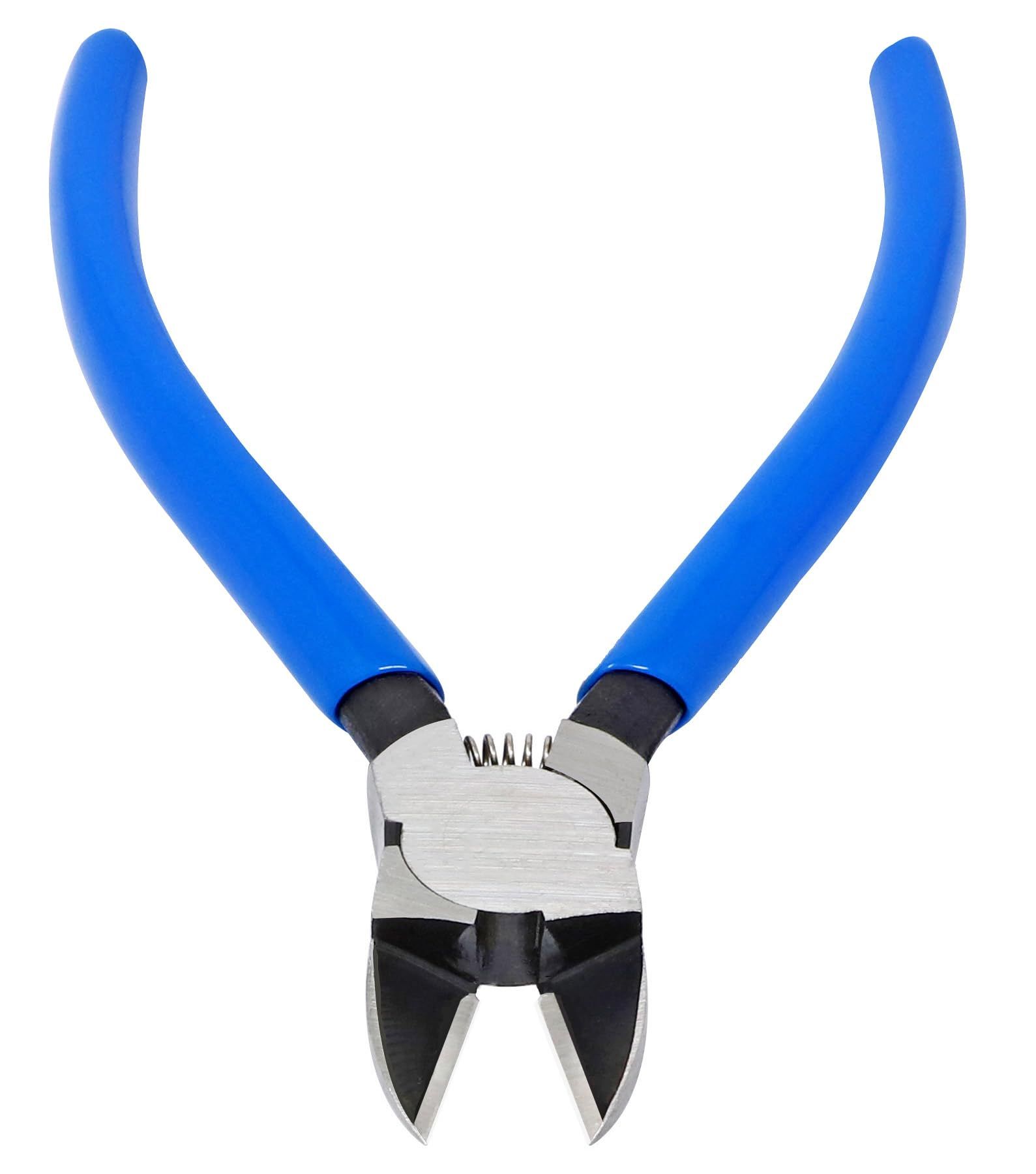 5inch Blue Diagonal Flush Wire Cutting Pliers Side Cutters Pliers  Wire Cutters for Clean Cut and Cutting Needs - Image 5