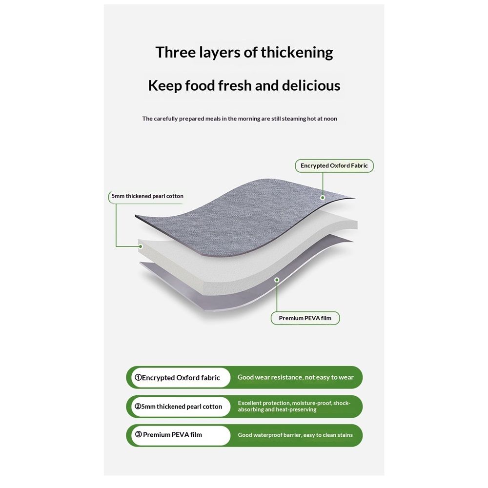 Lunch Bag for Women & Men Adult Insulated Lunch Box, Small Leakproof Cooler Food Lunch Containers Reusable High Capacity Lunch Tote Bags for Work, Travel, Outdoor (gray) - Image 4
