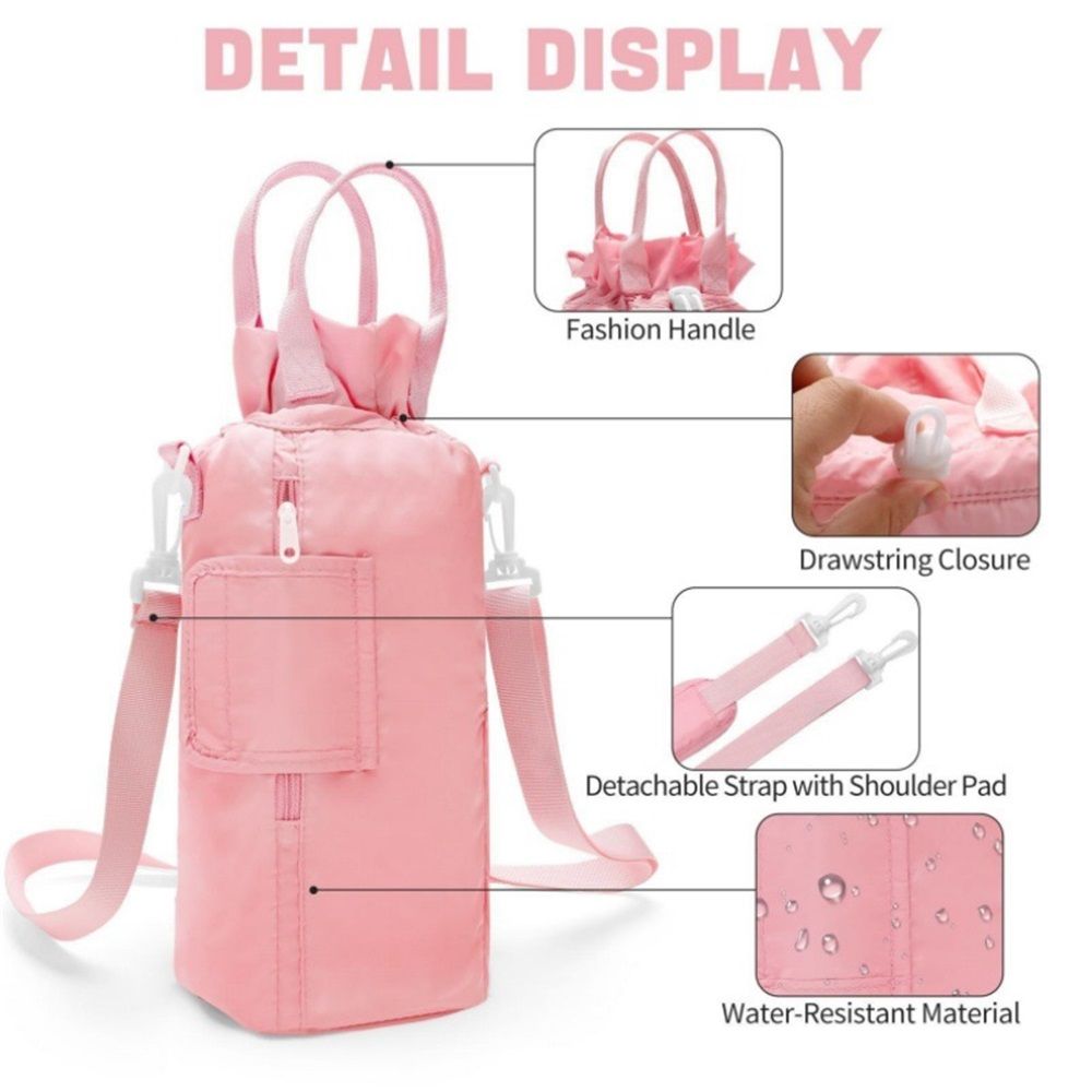 Water Bottle Holder with Strap, Water Bottle Carrier Bag for 40 oz with Handle, Insulated Water Bottle Sling Bag with Phone Pouch, Water Bottle Purse Accessories（oniy bag） - Image 4
