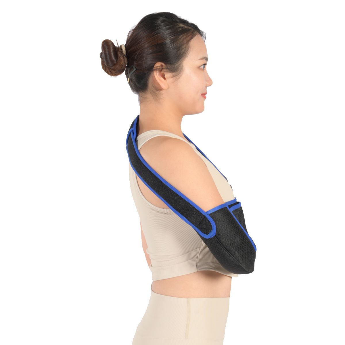 Arm Sling Shoulder Immobilizer for Men and Women, Adjustable Rotator Cuff Support Brace, Fit Left or Right, Comfortable Medical Slings for Elbow and Wrist Injury, Forearm Fracture, Surgery Recovery - Image 4