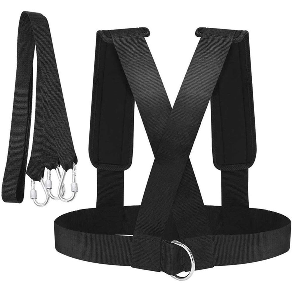 Sled Harness Tire Pulling Harness Pull Strap with Reinforced Lock, Can Pull up to 1.5T for Fitness Weight Sled Training Speed Chute Harness Trainer Football Workout Equipment - Image 2
