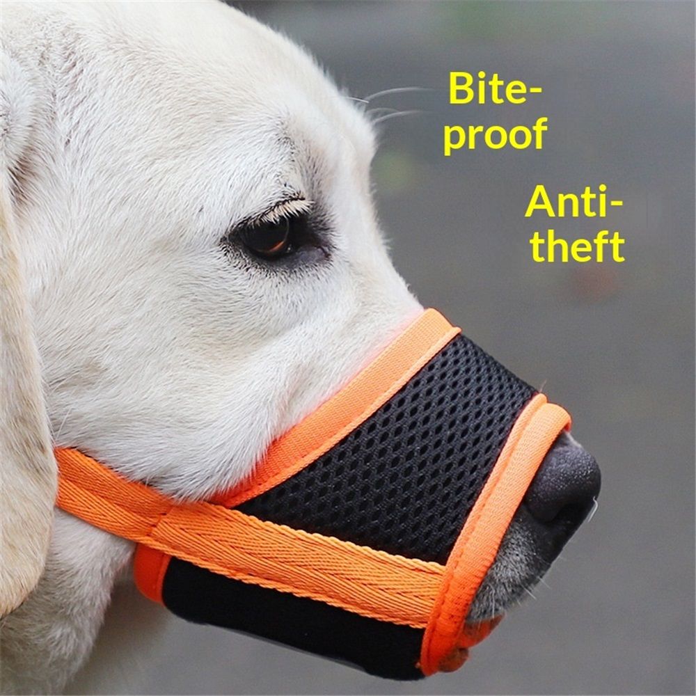2 pack Dog Muzzle Anti Biting Barking and Chewing with Comfortable Mesh Soft Fabric and Adjustable Strap, Suitable for Small, Medium and Large Dogs(L) - Image 2