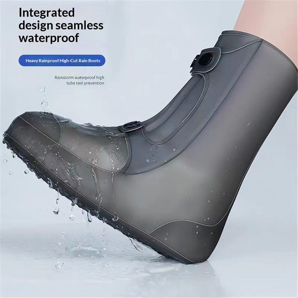 Rain Shoe Covers | Waterproof Shoe Covers for Men Women | Reusable Galoshes Overshoes Over Shoes (38-39，L) - Image 4