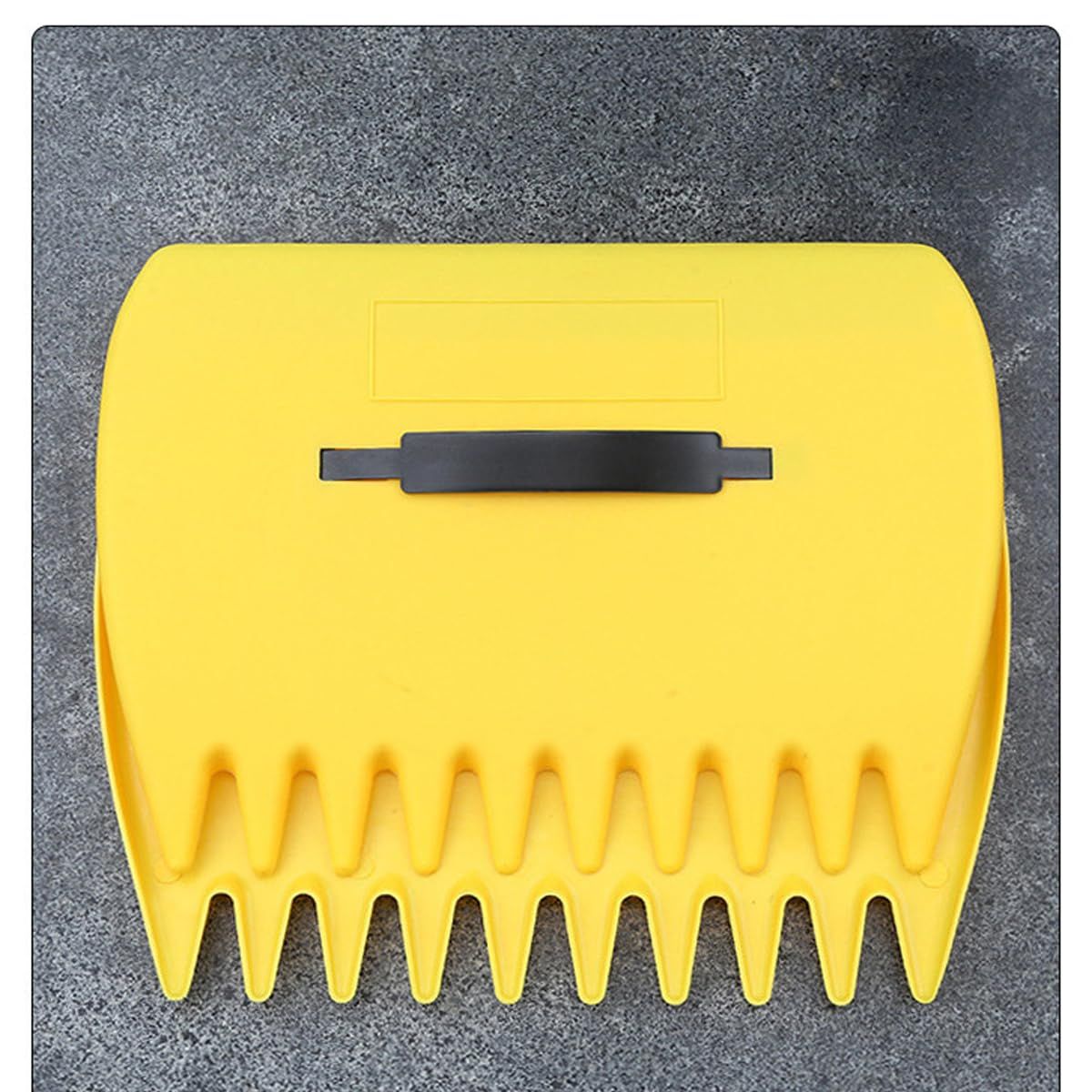 Hand Rakes Leaf Scoops -Large Leaf Grabber for Picking Up Yard Leaves, Lawn Garbage and Grass Clippings (yellow) - Image 2