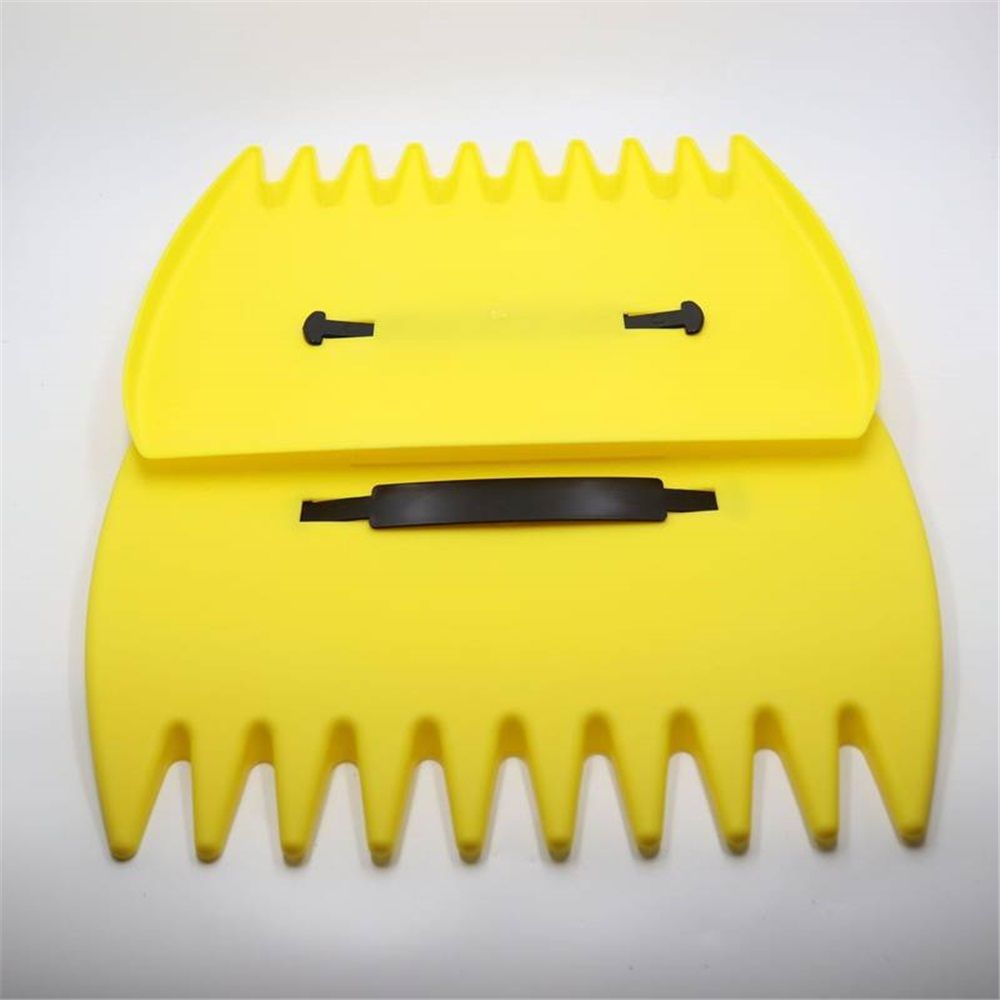 Hand Rakes Leaf Scoops -Large Leaf Grabber for Picking Up Yard Leaves, Lawn Garbage and Grass Clippings (yellow) - Image 3