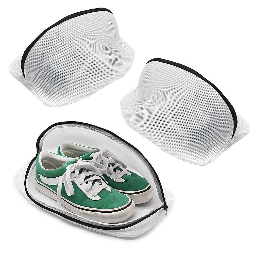 Shoe Washing Machine Bags, 6 PCS Mesh Laundry Bags for Shoes, Sneakers, Trainers, Tennis Shoes, Slippers - Image 1