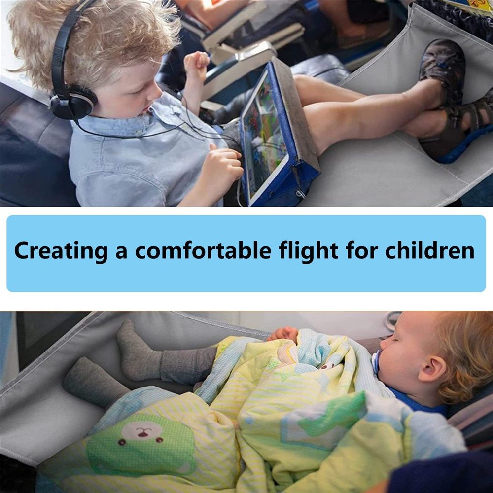 Toddler Airplane Bed & Airplane Seat Extender for Kids - Portable Foot Rest for Children Flights, Soft flannel Toddler Plane Bed, Lightweight Machine Washable Travel Essentials - Image 4