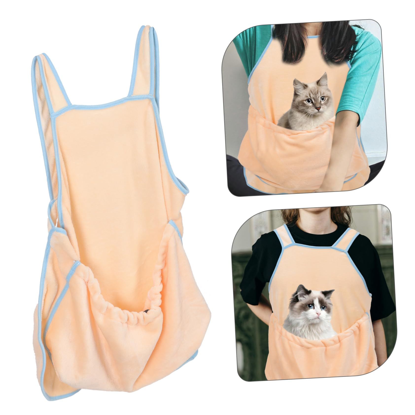 Cat Apron Carrier, Pet Sleeping Bag, Kitten Hands-Free Soft-Sided Carrier Pouch Sling for Small Sized Animals Cat Carrier Pouch Pet Sling Carrier for Small Sized Animals (1Pcs) - Image 3