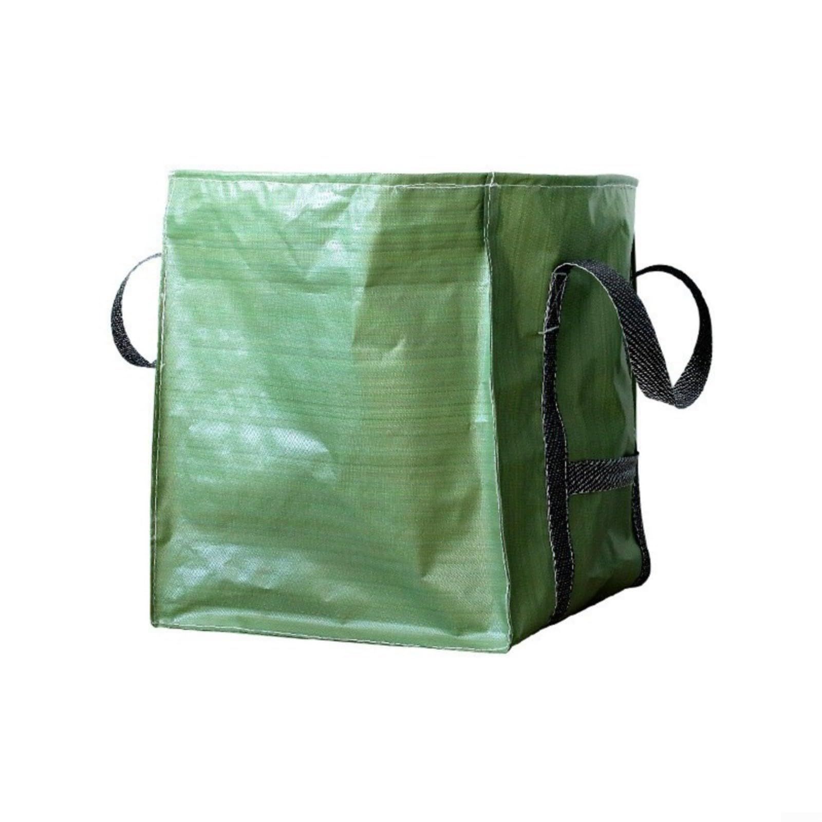 Heavy Duty Storage Tote Bag  Rugged Woven Polypropylene Moving Bag, Reusable Self-Standing Design, Single, Green 60X60x70 Cm - Image 1