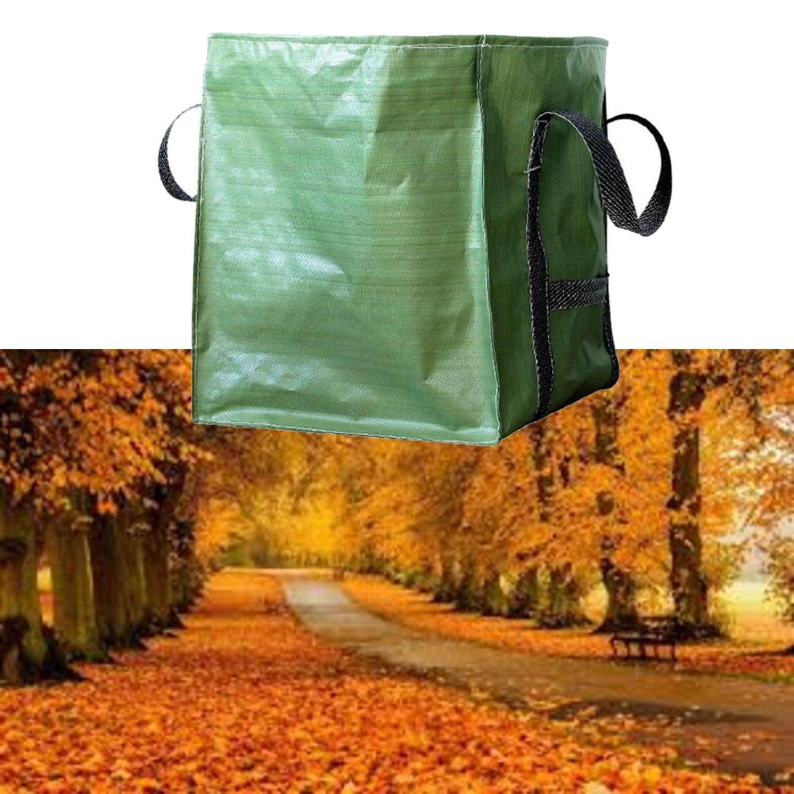 Heavy Duty Storage Tote Bag  Rugged Woven Polypropylene Moving Bag, Reusable Self-Standing Design, Single, Green 60X60x70 Cm - Image 3