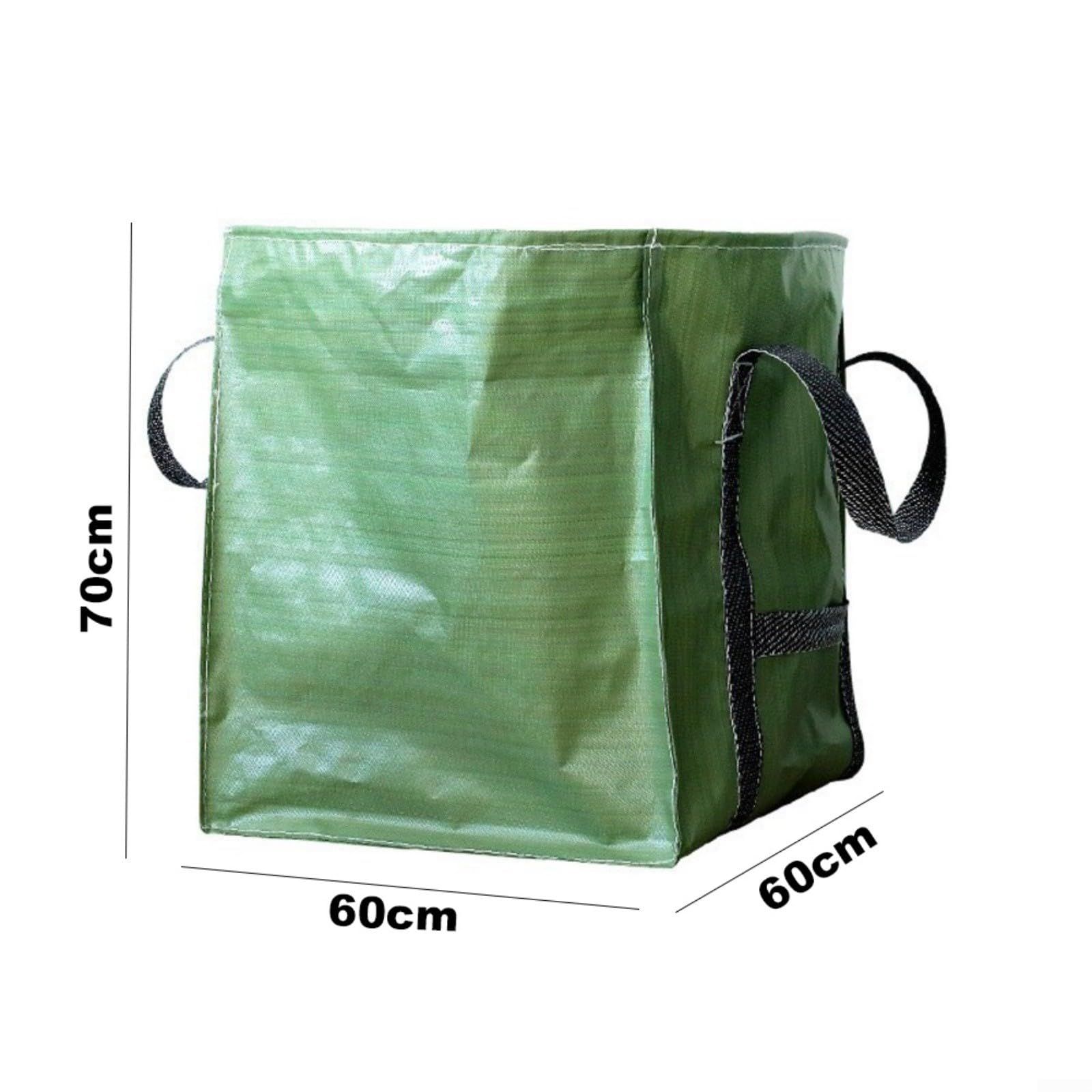 Heavy Duty Storage Tote Bag  Rugged Woven Polypropylene Moving Bag, Reusable Self-Standing Design, Single, Green 60X60x70 Cm - Image 5