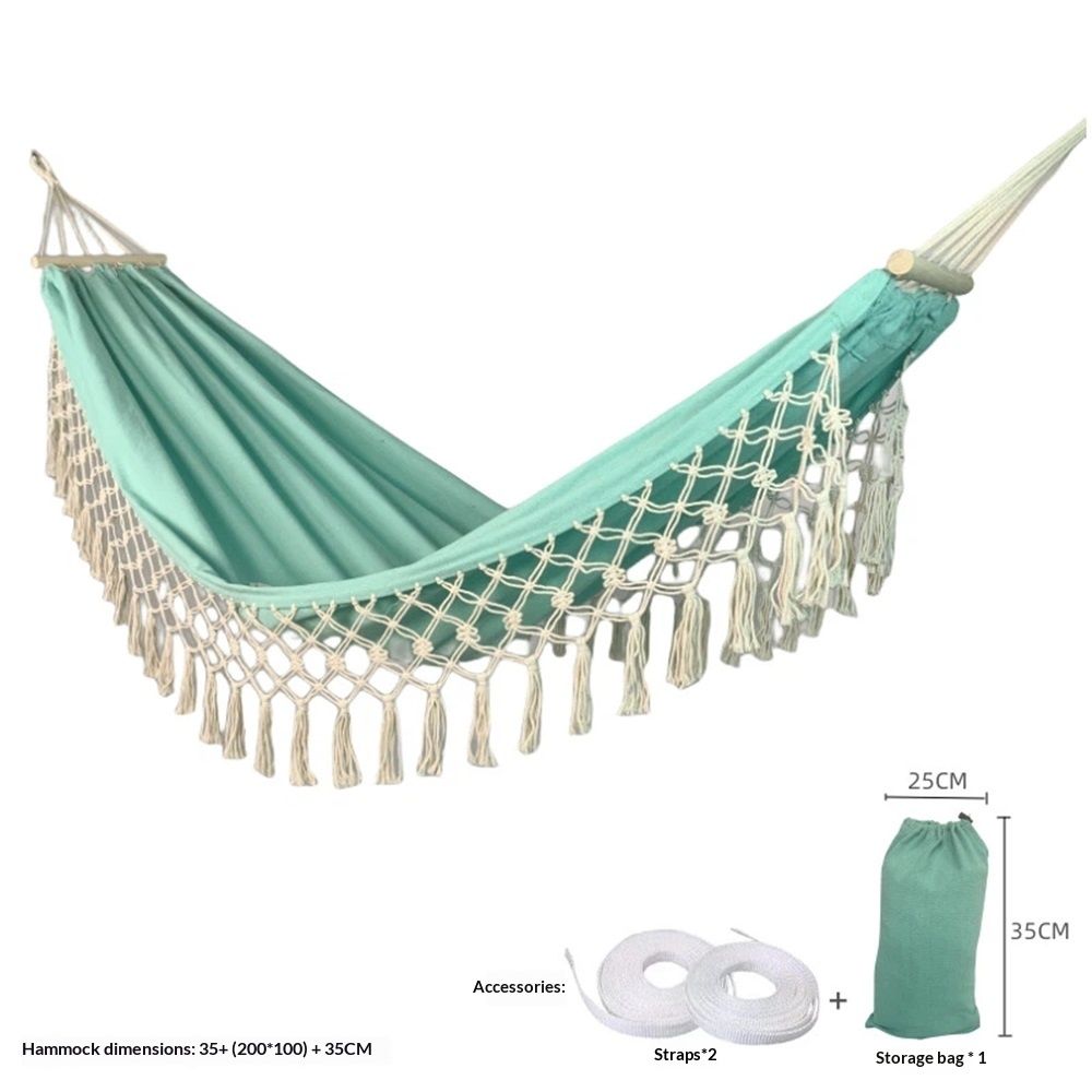 Beautiful Boho Style Hammock -Camping， Portable 2 Person Hammock, for Suitable for Backpacking, Patio, Beach, Backyard, Outdoor, Garden,Wedding Decor - Image 1