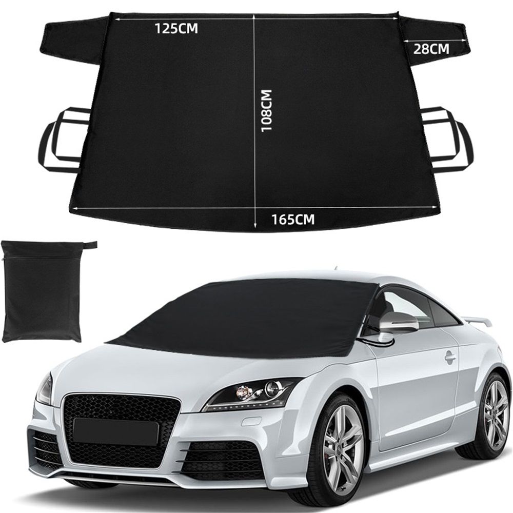 Windshield Cover for Ice and Snow | Durable 600D Oxford Fabric | Waterproof Winter Car Cover for Compact Cars, SUV and Sedan | Essential Car Winter Accessories - Image 2
