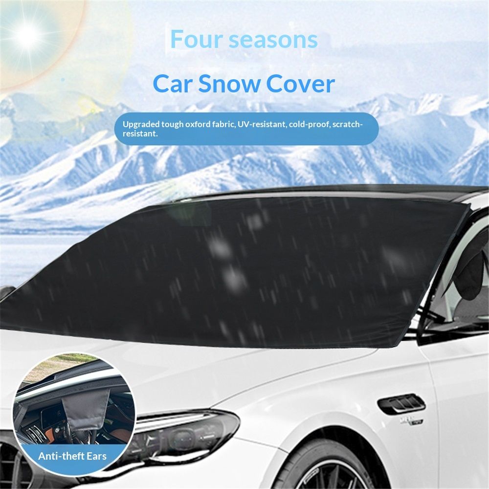 Windshield Cover for Ice and Snow | Durable 600D Oxford Fabric | Waterproof Winter Car Cover for Compact Cars, SUV and Sedan | Essential Car Winter Accessories - Image 3
