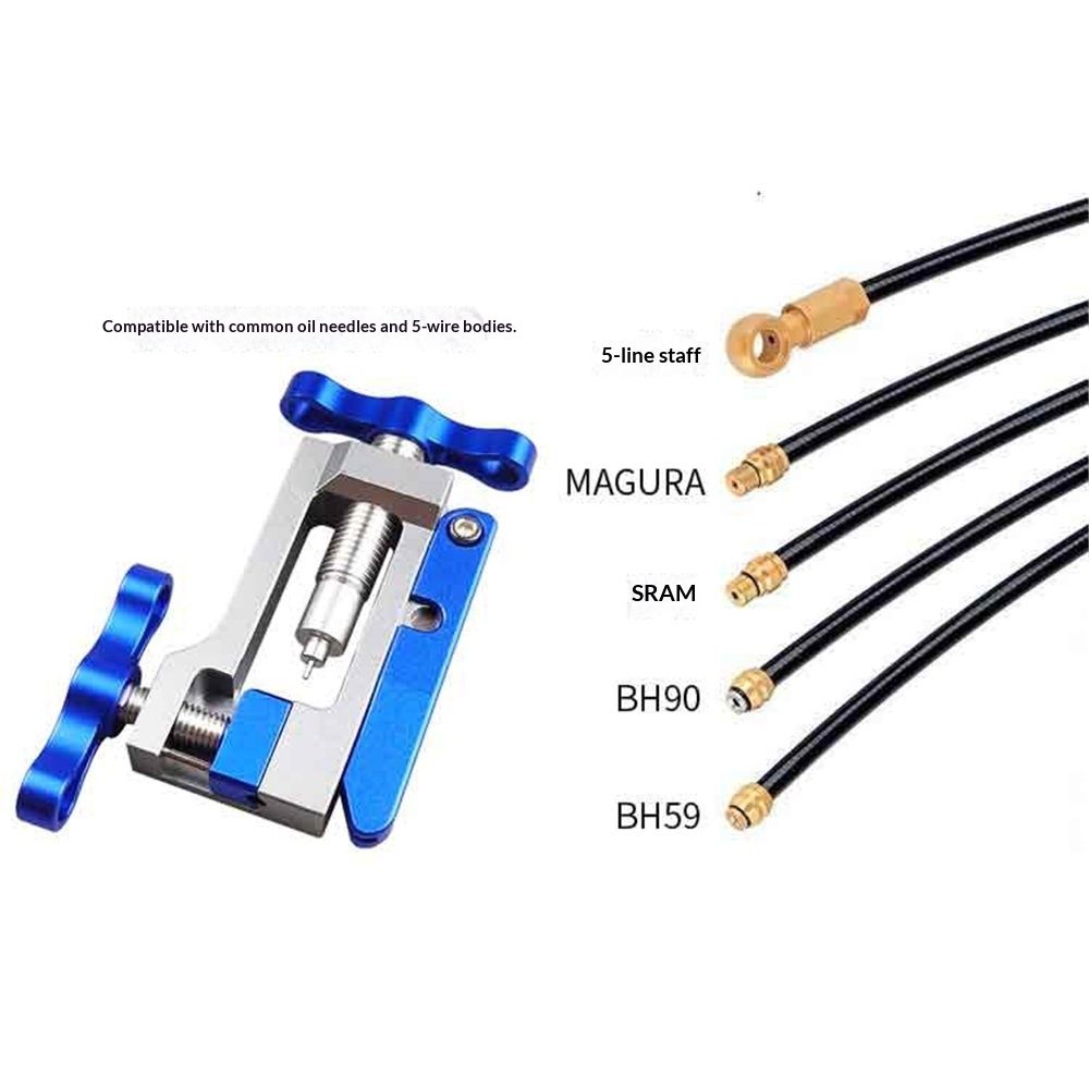 2IN1 Bike Tools Bicycle Hydraulic Disc Brake Needle Driver Insertion and Mineral Hose Cutting Tools Alloy - Image 4