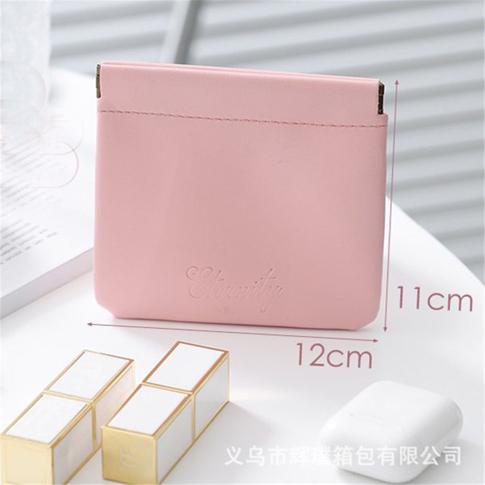 12 Pcs Pocket Cosmetic Bag Waterproof No Zipper Self Closing Makeup Bag PU Leather Cosmetic Pouch Cute Purse Makeup Bag Travel Storage for Women Cosmetics Jewelry Toiletry - Image 2
