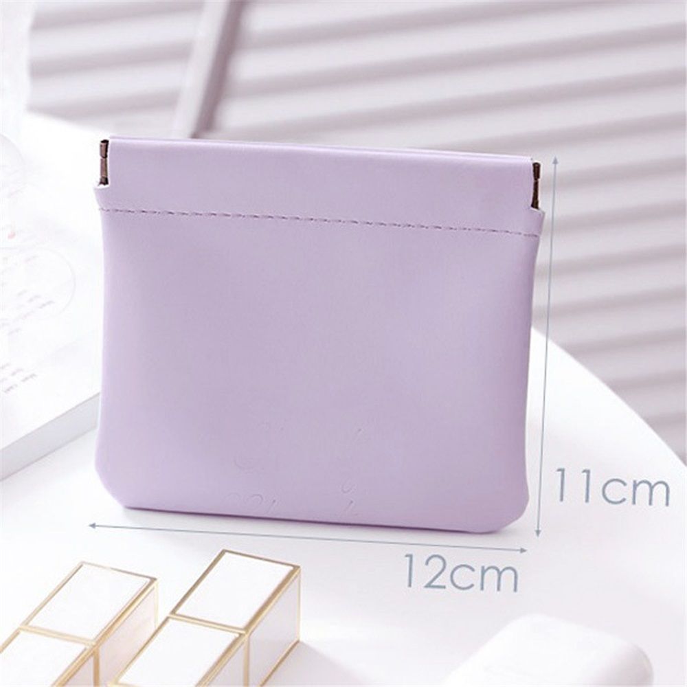 12 Pcs Pocket Cosmetic Bag Waterproof No Zipper Self Closing Makeup Bag PU Leather Cosmetic Pouch Cute Purse Makeup Bag Travel Storage for Women Cosmetics Jewelry Toiletry - Image 3