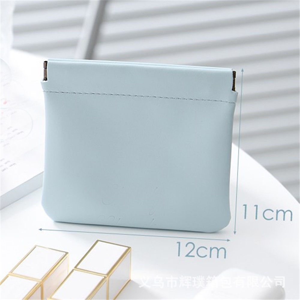 12 Pcs Pocket Cosmetic Bag Waterproof No Zipper Self Closing Makeup Bag PU Leather Cosmetic Pouch Cute Purse Makeup Bag Travel Storage for Women Cosmetics Jewelry Toiletry - Image 4