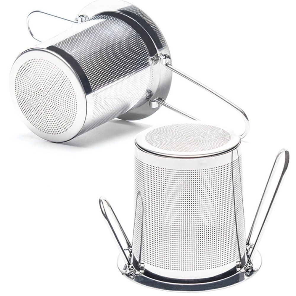 2 Pack Tea Infuser, Stainless Steel Extra Fine Mesh Tea Strainer for Loose Leaf with Foldin Handle Sitting in Mugs, Tea Filters, Tea Strainers, Tea Basket, Infusers Tea Diffuser for Loose Tea Steeper - Image 1