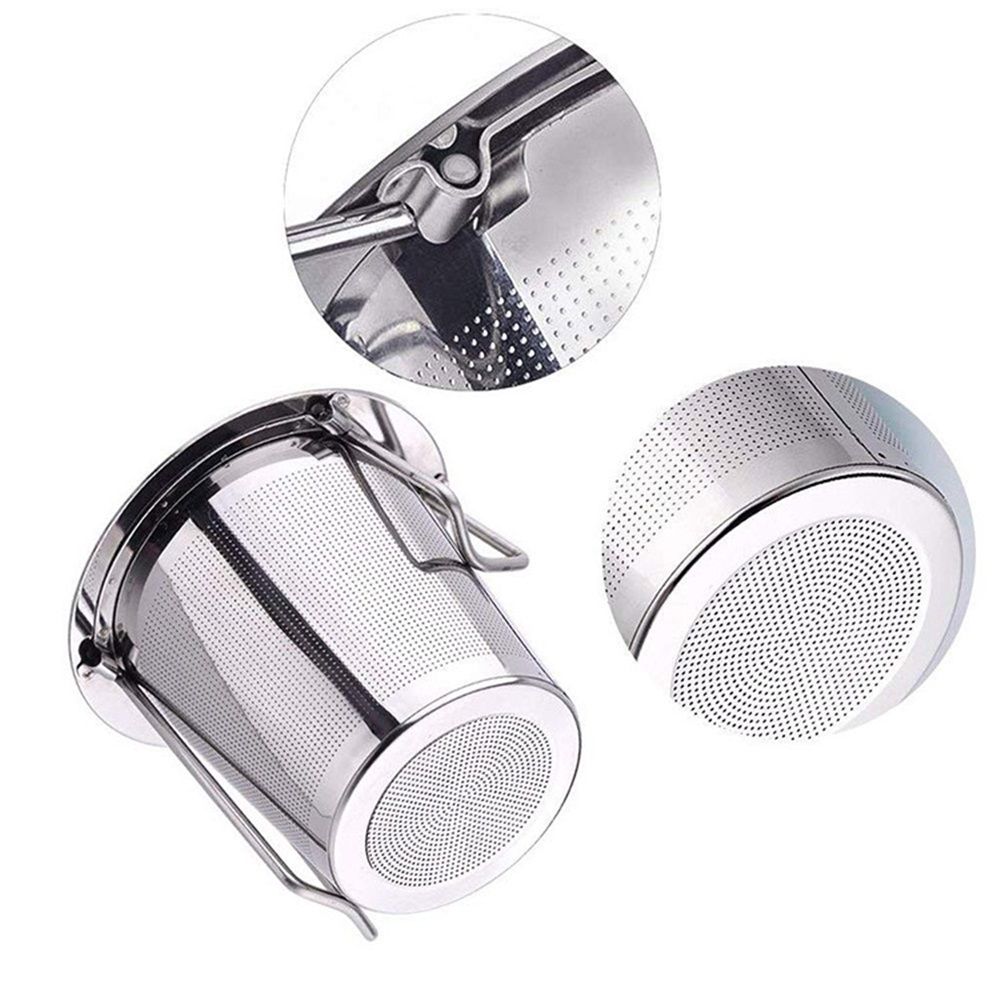 2 Pack Tea Infuser, Stainless Steel Extra Fine Mesh Tea Strainer for Loose Leaf with Foldin Handle Sitting in Mugs, Tea Filters, Tea Strainers, Tea Basket, Infusers Tea Diffuser for Loose Tea Steeper - Image 4