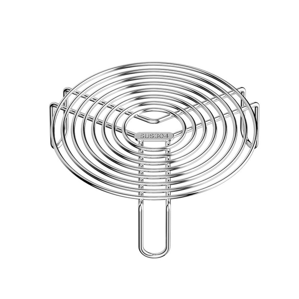 Round Steamer Rack and Cooling Rack,Stainless Steel Pot Trivet, Cooking Rack,Wire Steamer Kettle Rack Holder, Air Fryer Cooking Steamer Rack for Baking Canning Cooking Steaming, 7.9''X2.8'' - Image 1