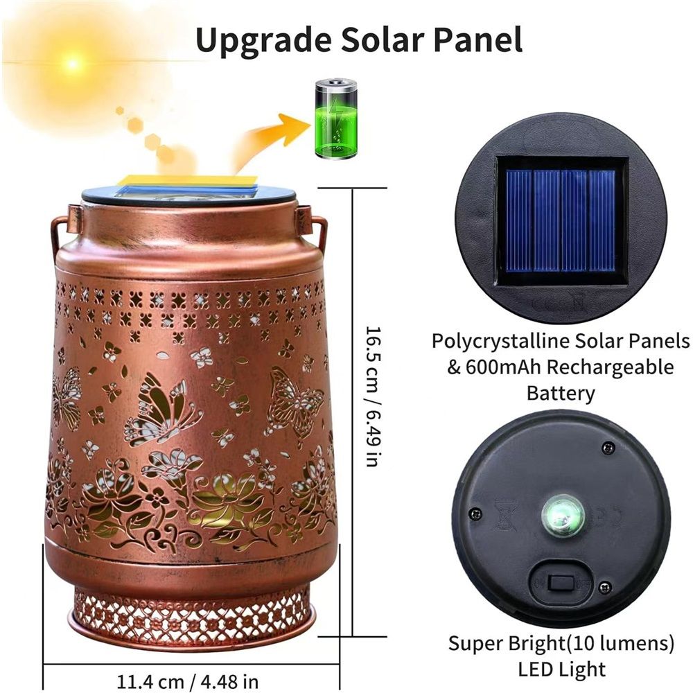 Gifts for Women Men Mom, 2 Pack Hummingbird Solar Lights Outdoor Waterproof, Mothers Day Gifts Decoration Outside for Outdoor, Yard, Lawn, Balcony Garden Decor Solar Lantern - Image 2