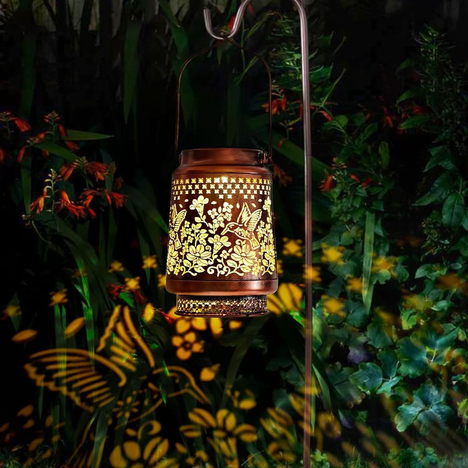 Gifts for Women Men Mom, 2 Pack Hummingbird Solar Lights Outdoor Waterproof, Mothers Day Gifts Decoration Outside for Outdoor, Yard, Lawn, Balcony Garden Decor Solar Lantern - Image 4