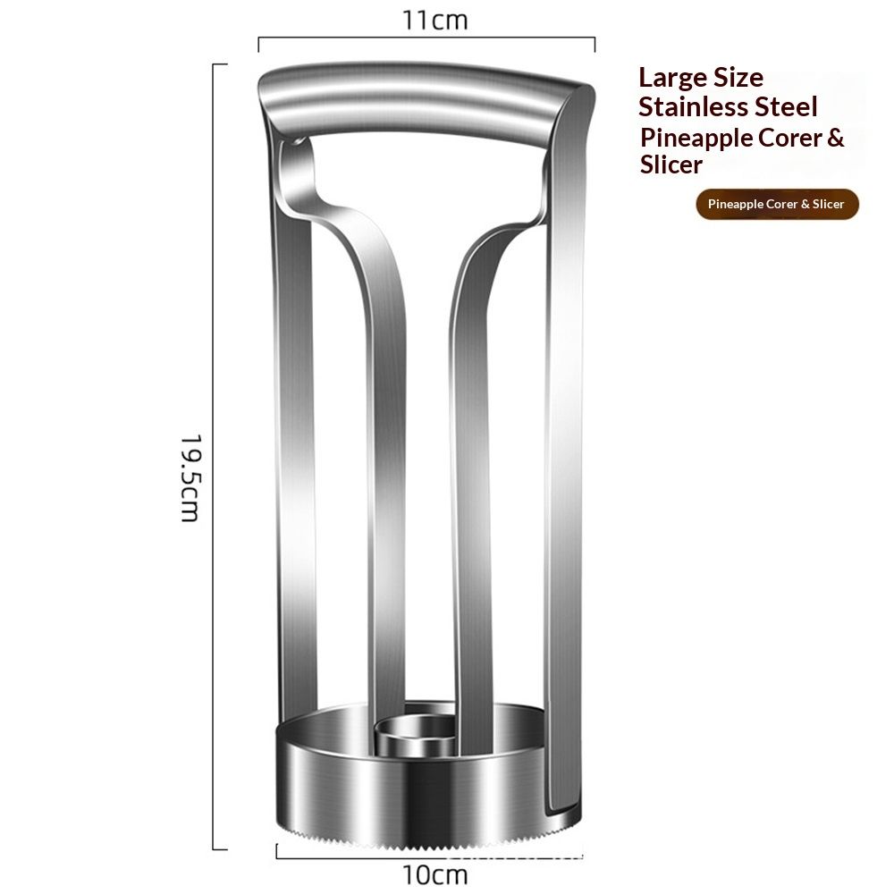Pineapple Corer Large Stainless Steel Pineapple Corer Peeler Pineapple Cutter Fruit tool Easy Kitchen Tool - Large（20cm） - Image 5