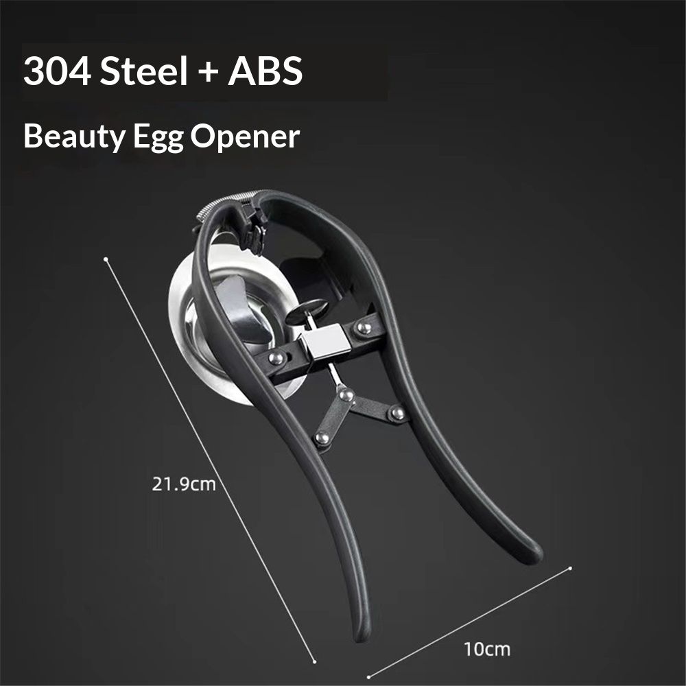 Egg Cracker,l Egg Opener, Automatic Egg Cracking Tool, Easy Eggshell CutterEggshell Cutter Egg Separator Creative Kitchen Tools (black) - Image 5