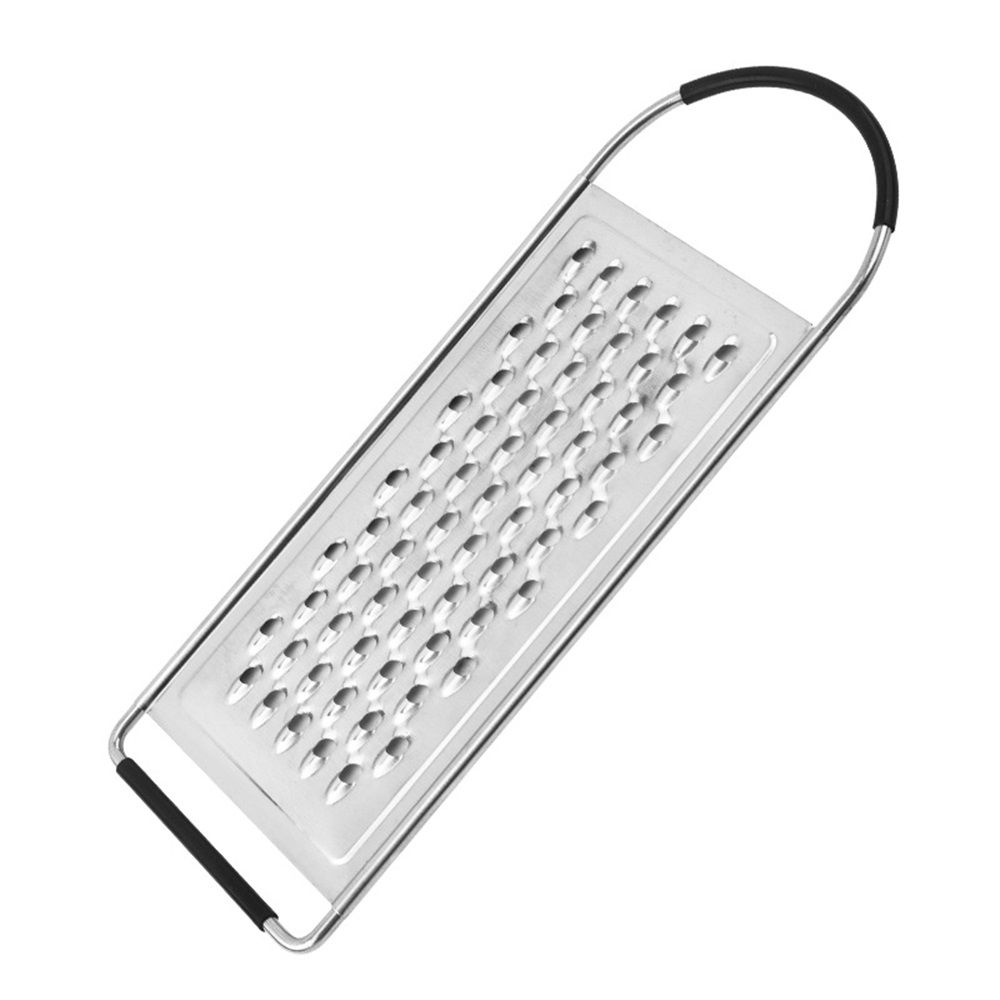 Metal Stainless Steel Extra Course Handheld Non Slip Flat Grater Ideal for Vegetables, Cheese, Eggs - Image 1