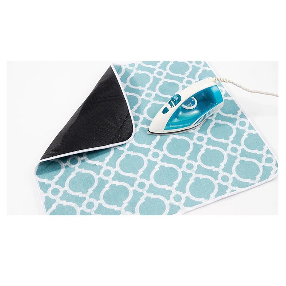 Ironing Mat, Portable Travel Ironing Pad, 71*61cm Ironing Mat for Table Top of Washer, Dryer, Table Top, Countertop,  Coating and Scorch Resistant（blue） - Image 3