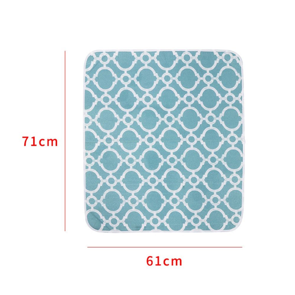 Ironing Mat, Portable Travel Ironing Pad, 71*61cm Ironing Mat for Table Top of Washer, Dryer, Table Top, Countertop,  Coating and Scorch Resistant（blue） - Image 5