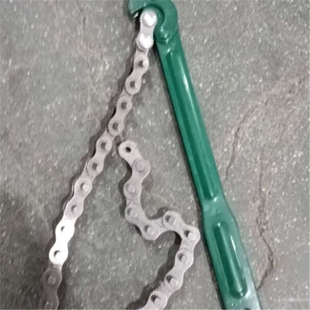 8 Inch Heavy-Duty Ratcheting Chain Wrench Reversible Oil Filter Tool Pipe Fittings Tools  Adjustable chain pliers - Image 2