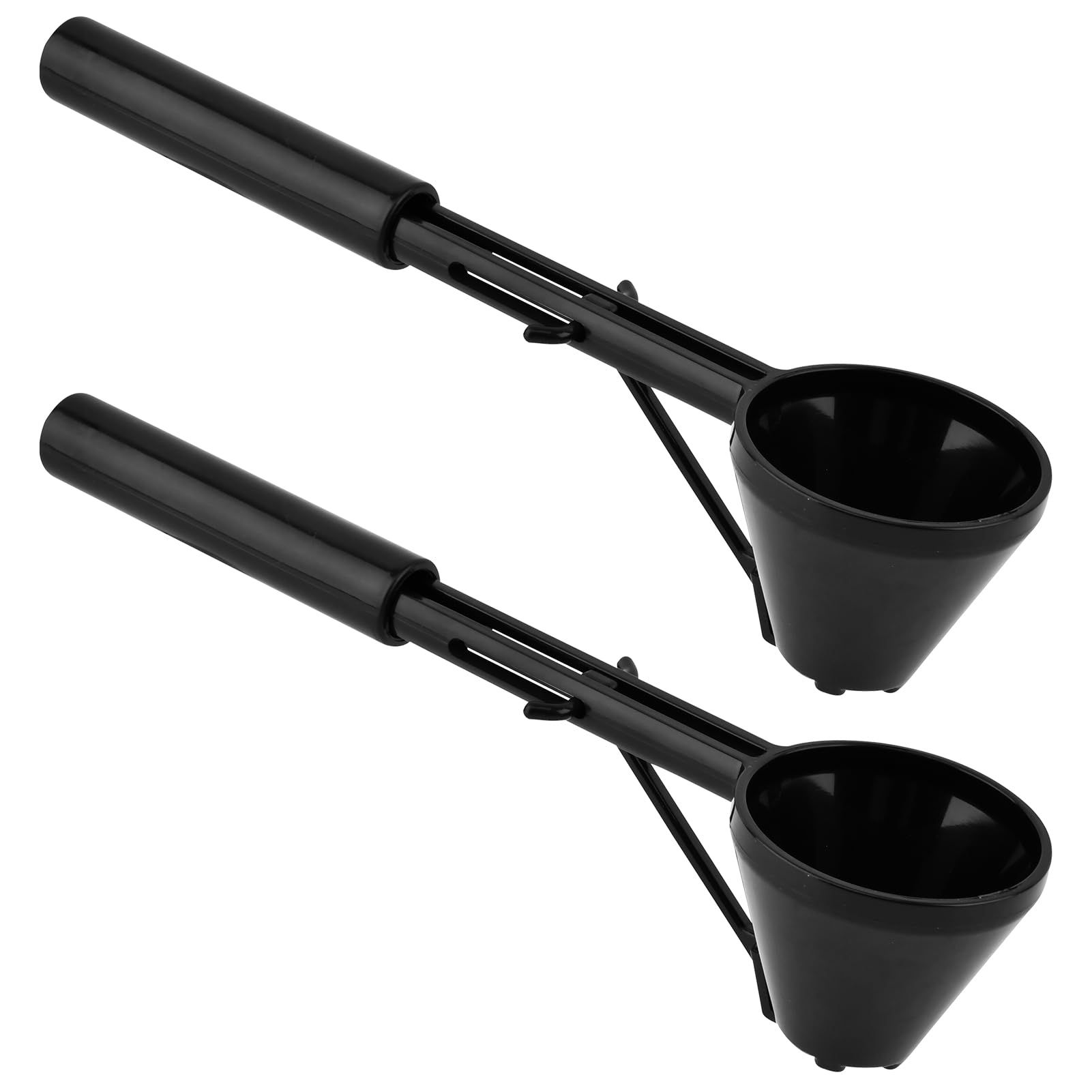 2pcs Coffee Scooper & Funnel for Reusable  Cup Refillable Coffee Pods, 2 Tablespoon Capacity Black - Image 1