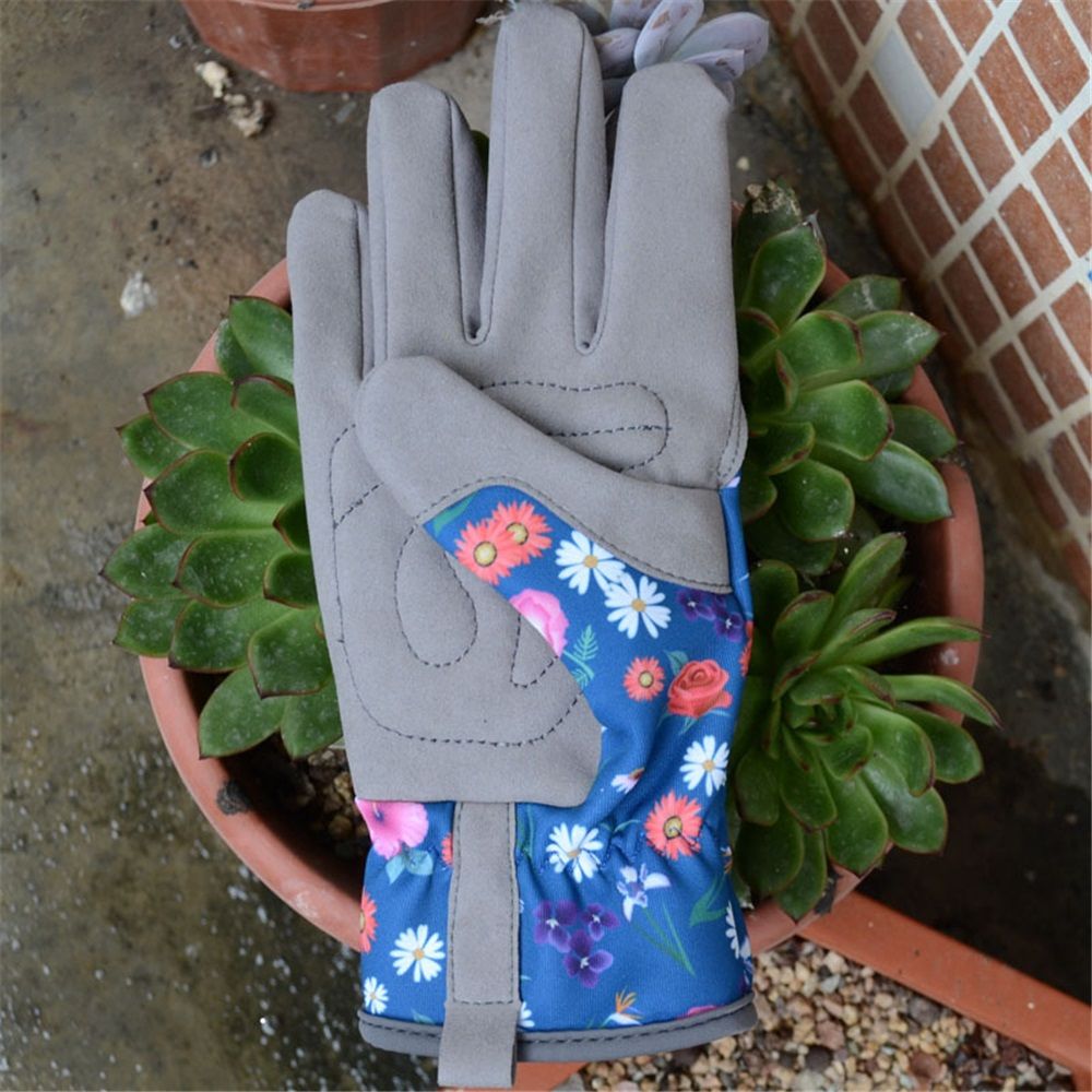 Womens Gardening Weeding Working Gloves, Leather Garden Glove for Women Thorn Proof No Stab for Digging, Planting,Pruning（S） - Image 3