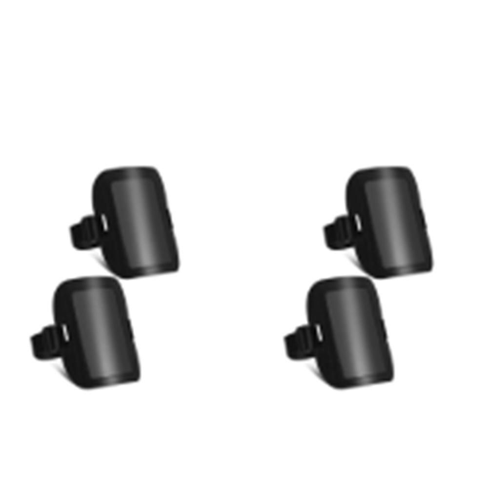 4 Pcs Arm Badge Holder for Men Leather ID Armband Adjustable Badge Holder with Elastic Arm Band Waterproof Ski Pass Armband for Work Postcards Office Business Supplies(Black) - Image 1