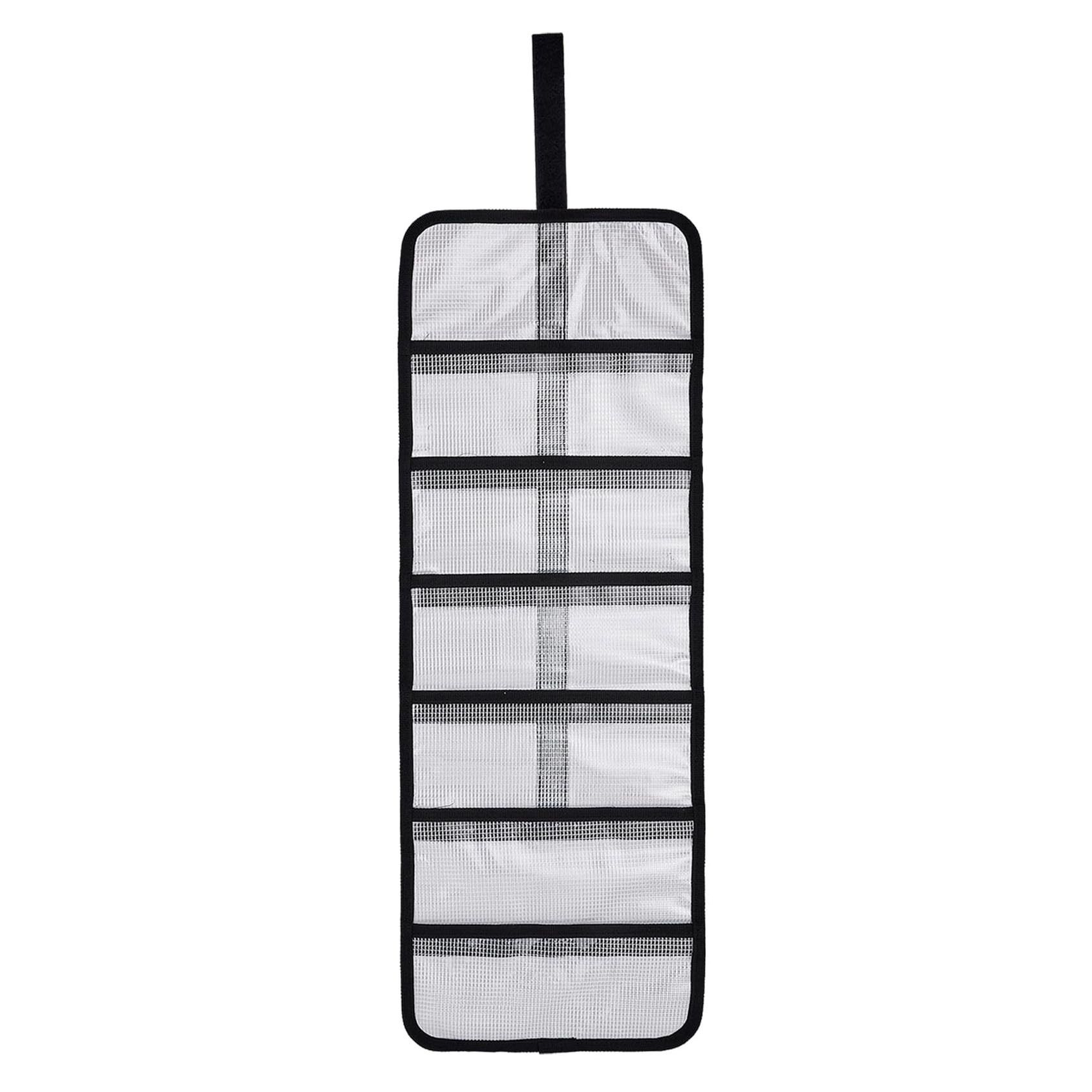 Small Roll Up Storage Bag, 6 Pockets Roll Up Tool Kit, Suitable for Mechanics, Kitchen Storage, Art Sketching, Travelling, （black 2pcs ） - Image 2