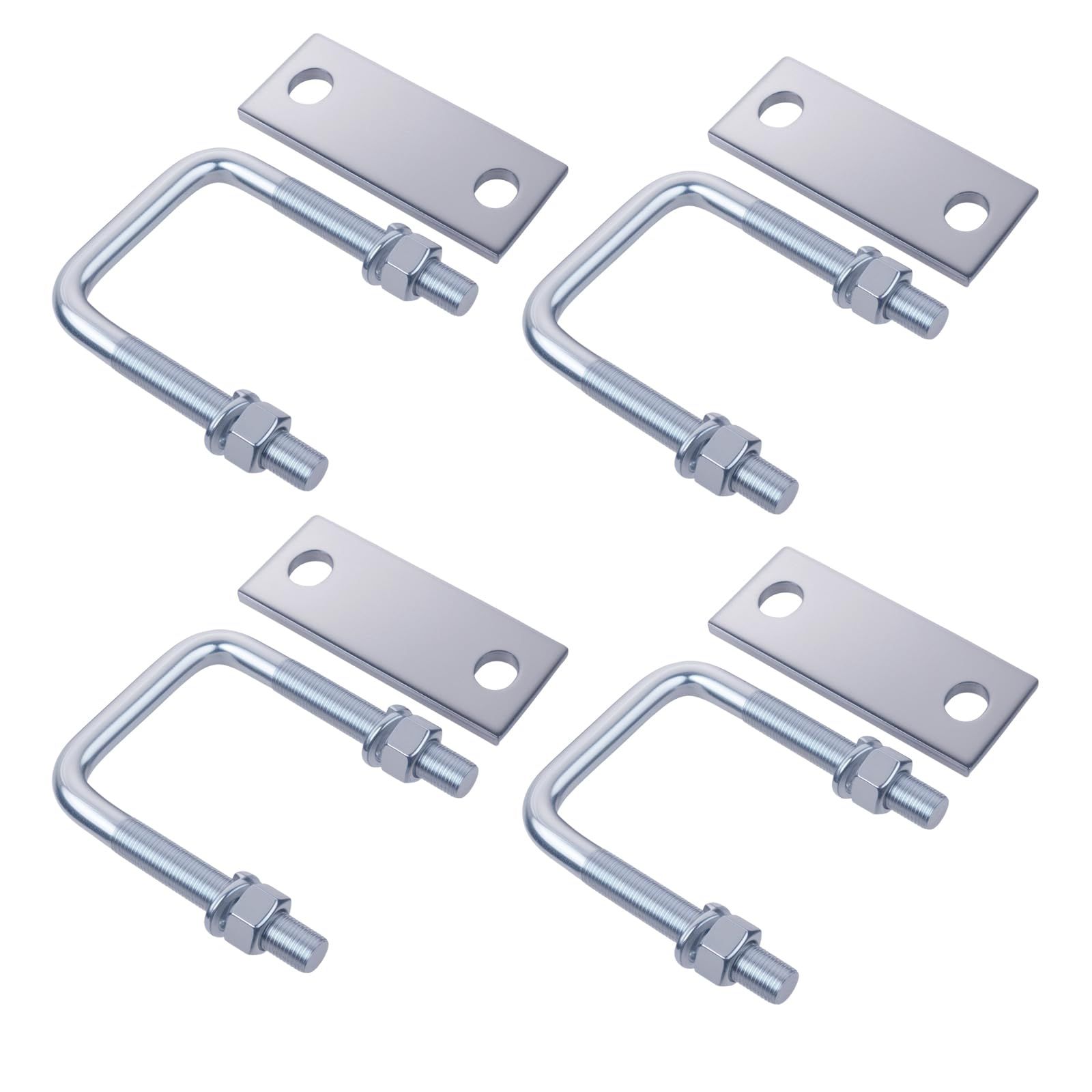 Leaf Spring Clamp Kit Fits Leaf Springs Up, Locks Leaf Springs Together For Stabilizing,Provides Better Control of Axle Torque Pack  4pcs - Image 1