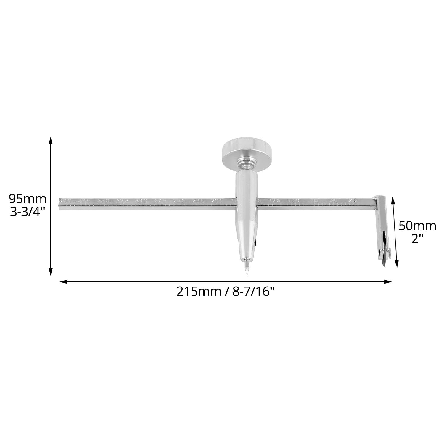 Drywall Circle Cutter, Adjustable Hole Cutter Dry Wall Pivot Point Drywalls Tools Easy Side to Diameter Adjustment for Cut Round Holes in Material and Ceiling Tiles - Image 5
